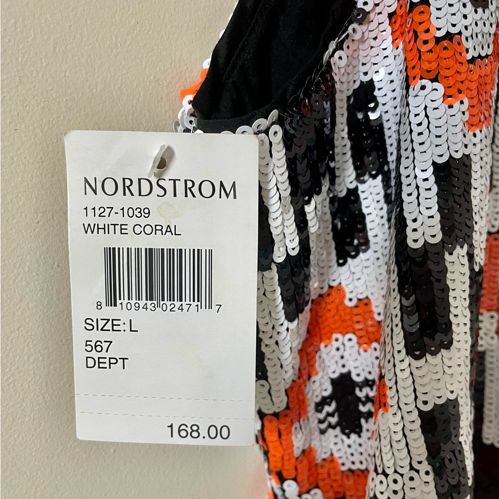 NWT Dress the Population Sequined Dress!!! Size L, purchased at Nordstrom. - Picture 3 of 4